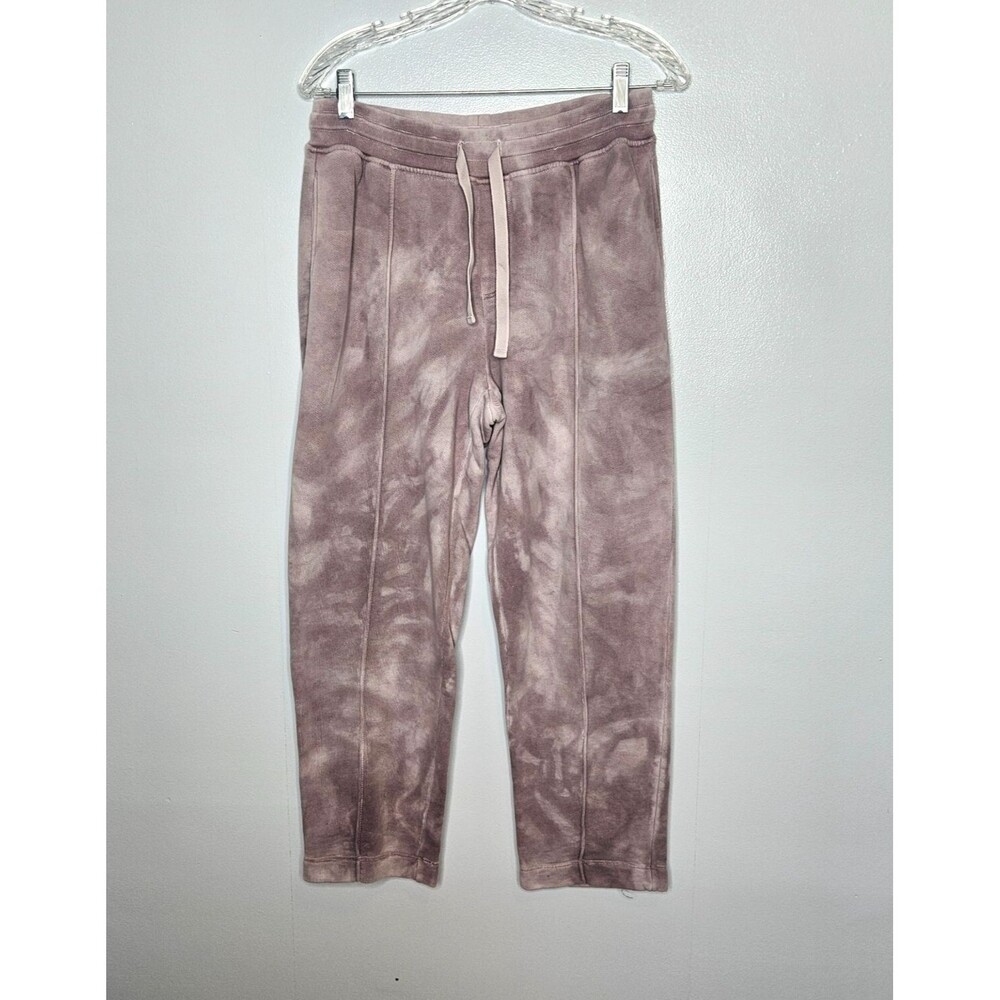 ATM Anthony Thomas Melillo Womens Medium Tie Dye Terry Crop Joggers Cotton